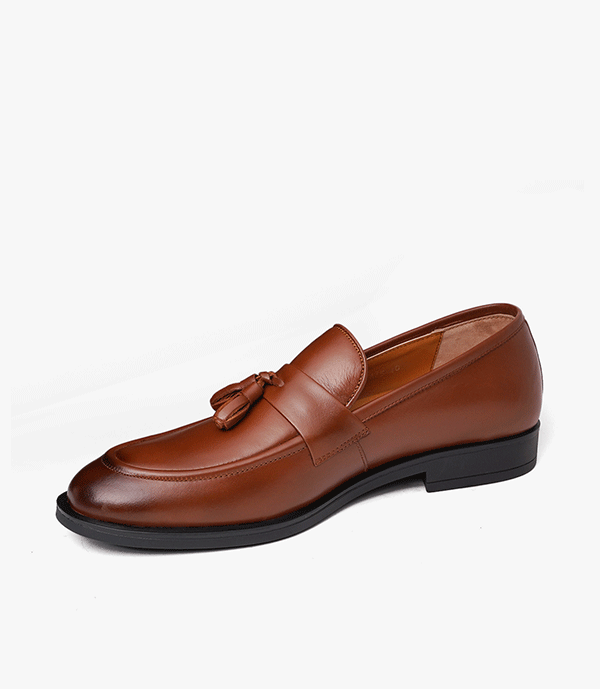 MOCASSIN HACKNEY en Cuir, Tabac dégradé – CL665