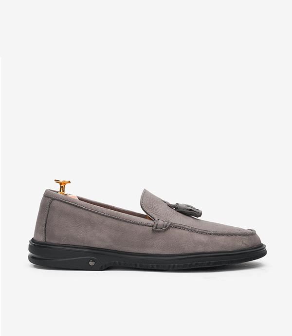 MOCASSIN HACKNEY en Daim, Gris – CL3062