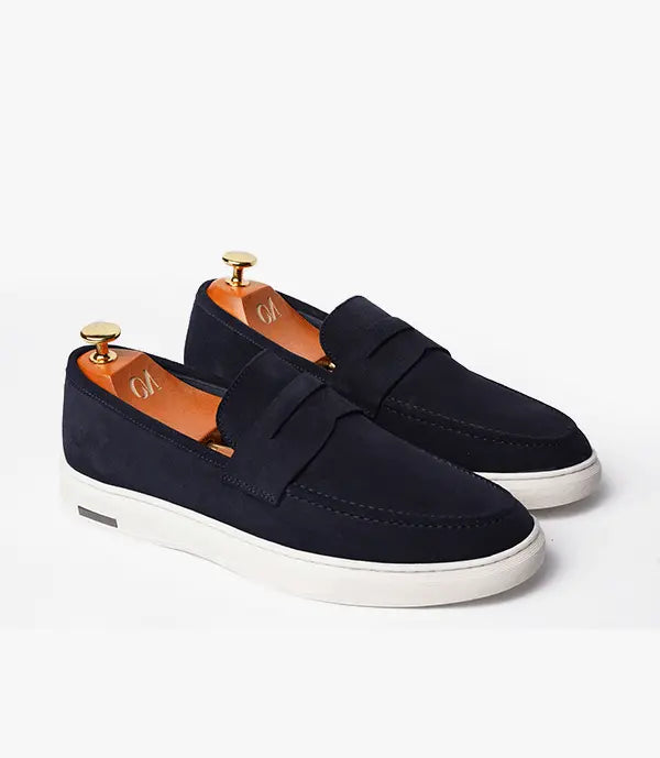 MOCASSIN ADDLER EN Daim Bleu Nuit – CL6044 Celeno