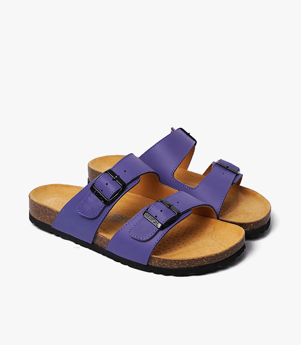 SANDALES Walk en Cuir, Violet – CL02