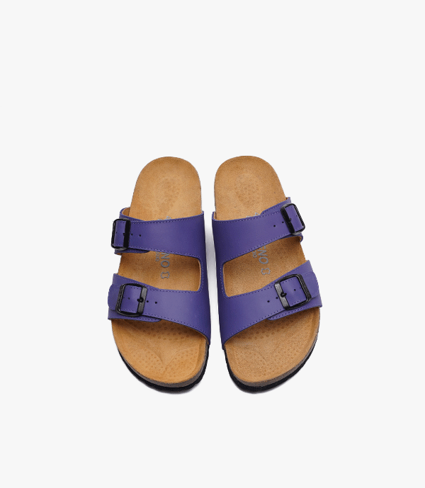 SANDALES Walk en Cuir, Violet – SL02