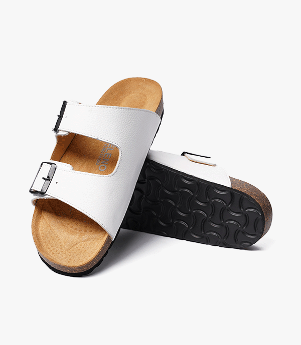 SANDALES Vagabond en Cuir, Blanche – SL01
