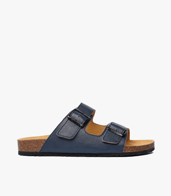 SANDALES Vagabond en Cuir, Bleu Nuit – SL01