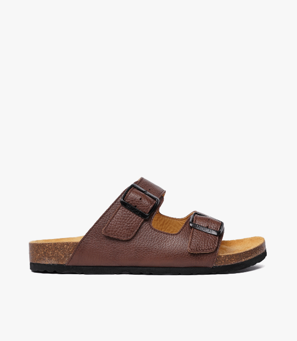 SANDALES Vagabond en Cuir, Marron – CL01