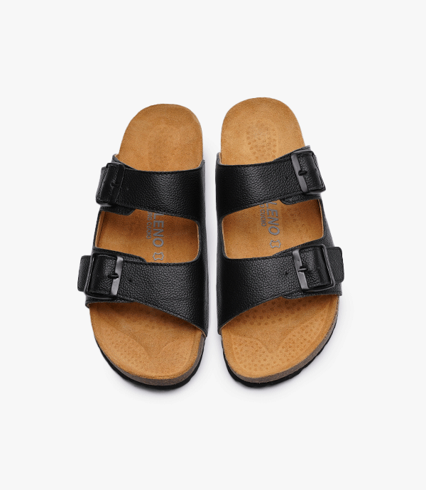 SANDALES Vagabond en Cuir, Noir – SL01