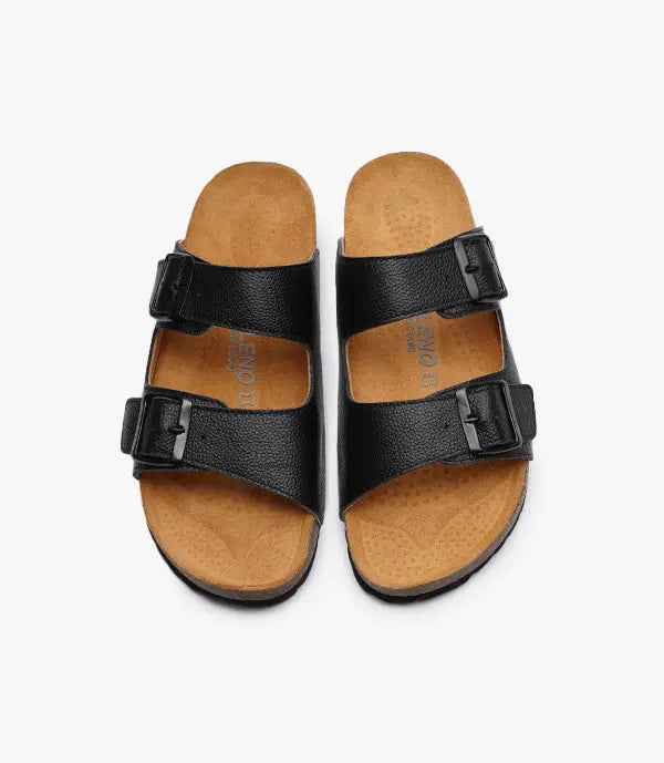 SANDALES Vagabond en Cuir, Noir – SL01 Celeno