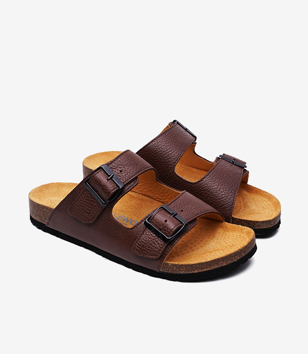 SANDALES Vagabond en Cuir, Marron – CL01