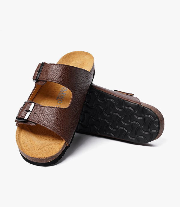 SANDALES Vagabond en Cuir, Marron – CL01