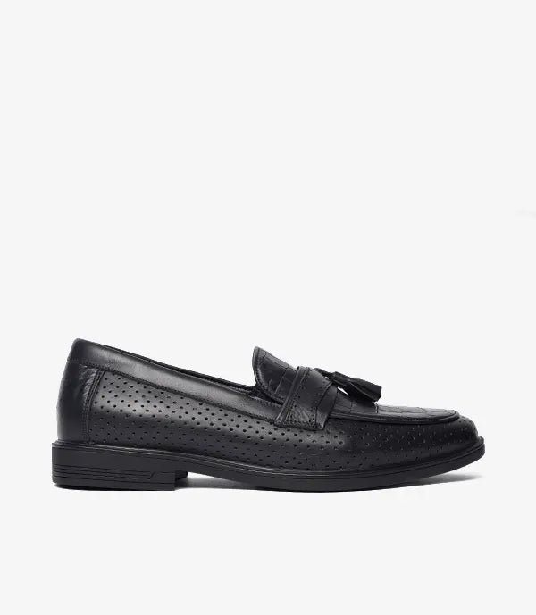 MOCASSIN Palmer En Cuir, Bleu Nuit – CL2184 Celeno