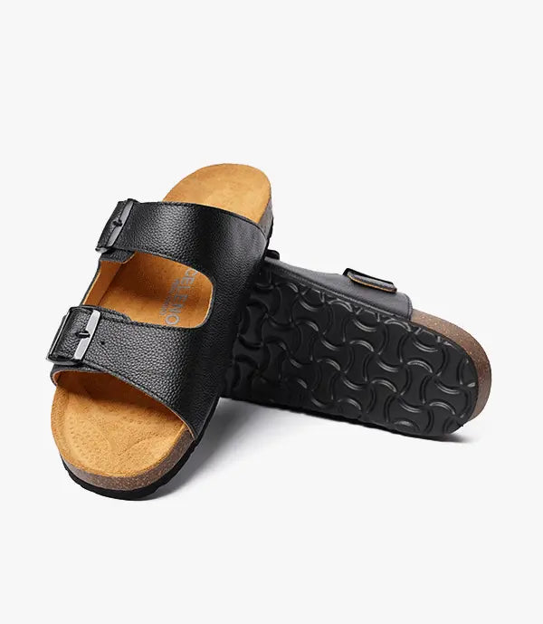 SANDALES Vagabond en Cuir, Noir – SL01 Celeno