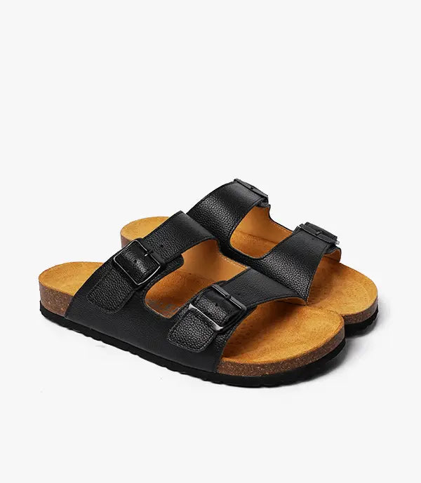 SANDALES Vagabond en Cuir, Noir – SL01 Celeno