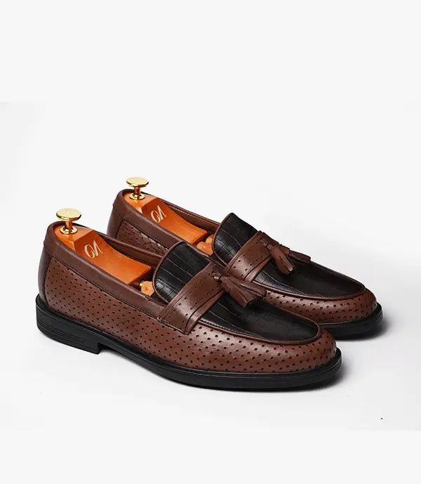 MOCASSIN Palmer En Cuir, Marron – CL2184 Celeno