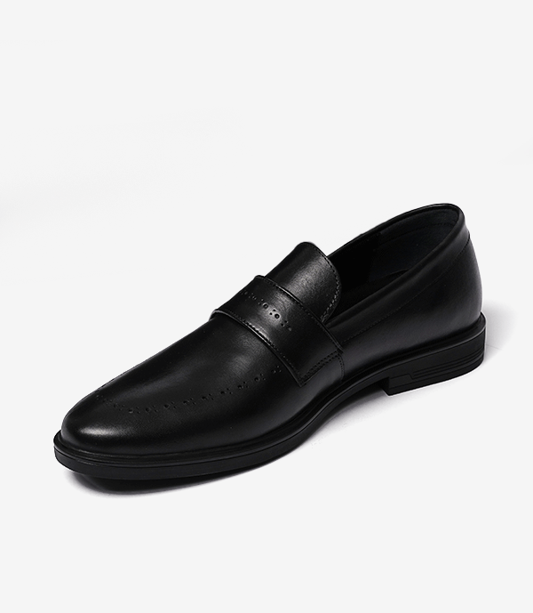 MOCASSIN Milan en Cuir, Noir – CL2083