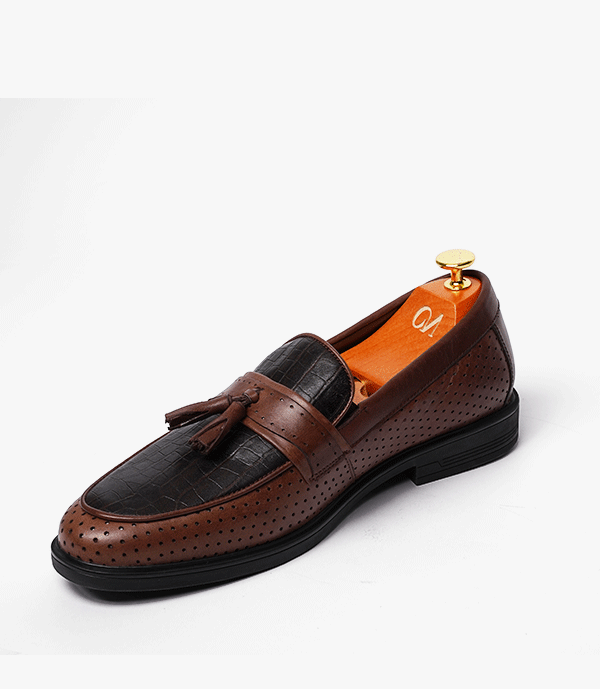 MOCASSIN Palmer En Cuir, Marron – CL2184