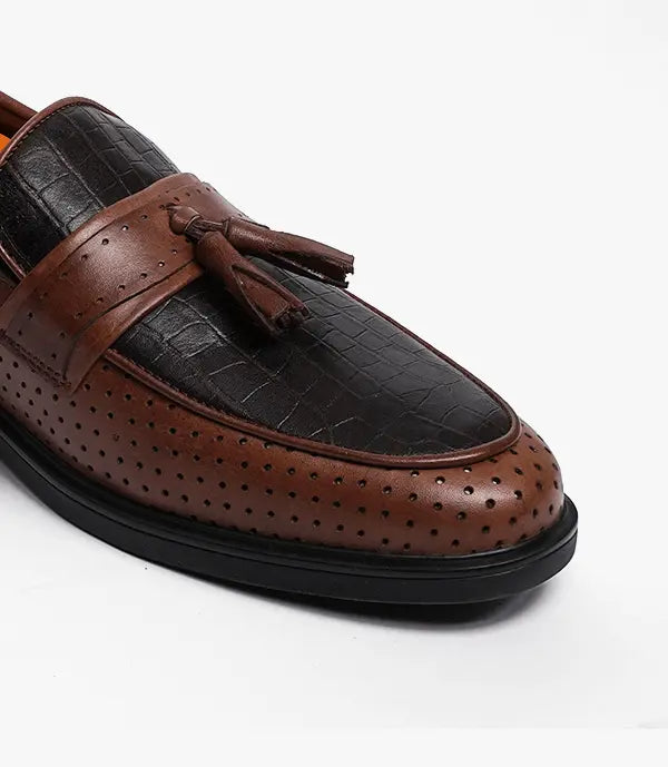 MOCASSIN Palmer En Cuir, Marron – CL2184 Celeno