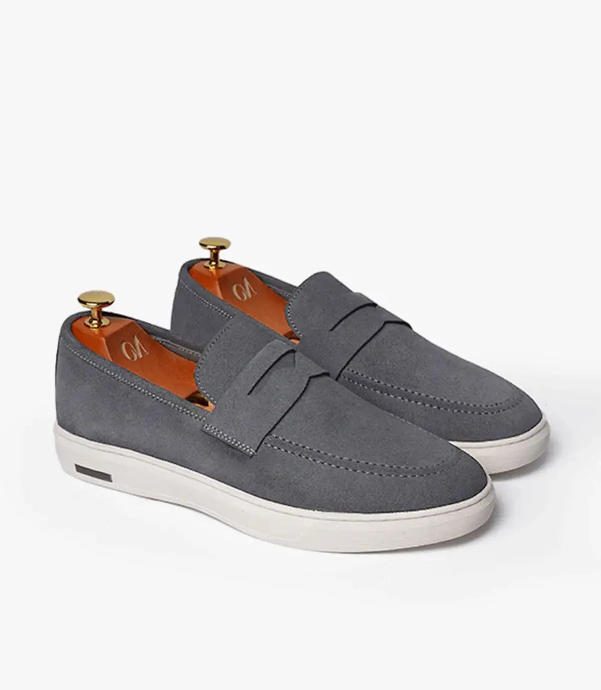MOCASSIN ADDLER EN Daim, Gris – CL6044 Celeno
