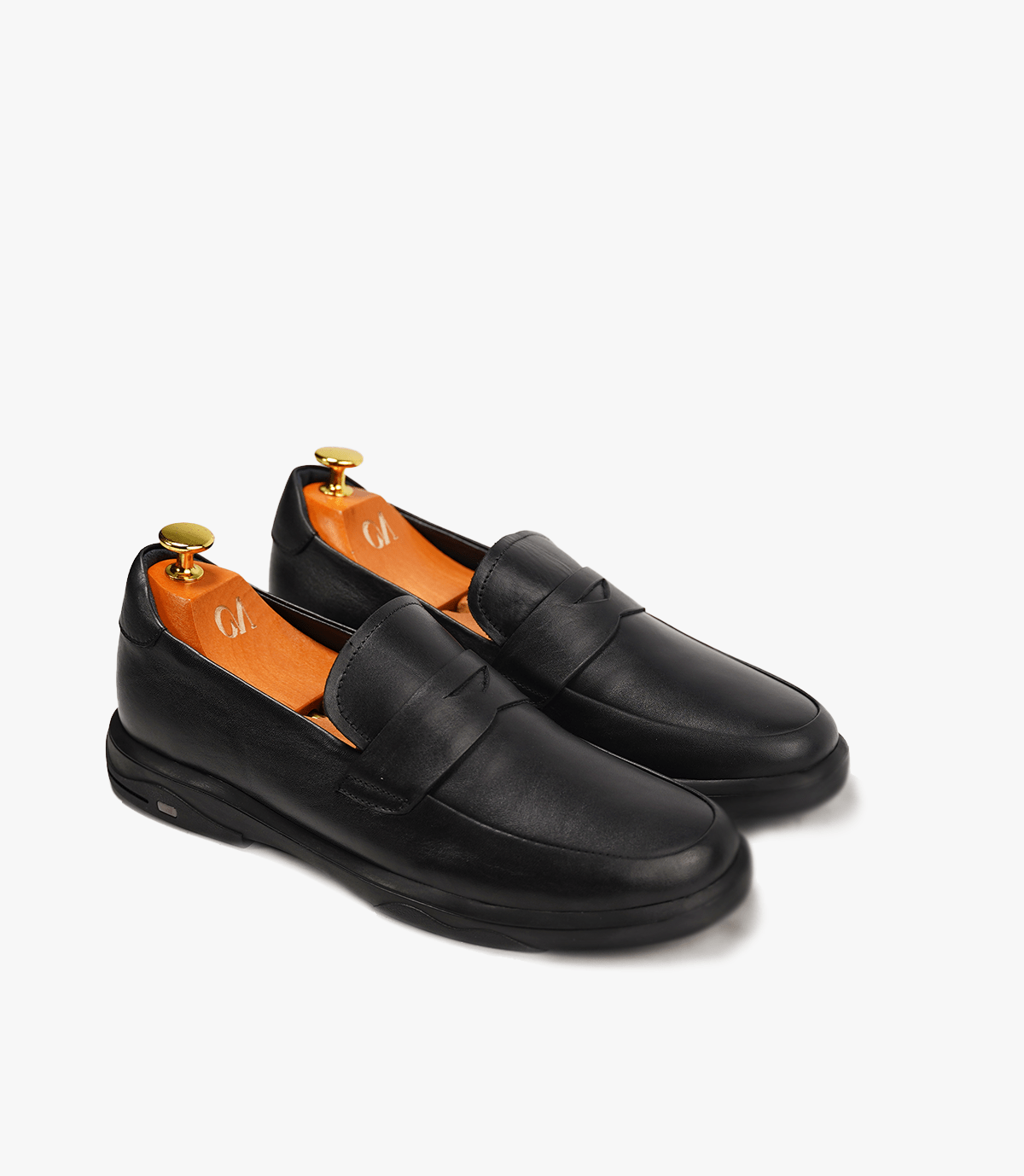 MOCASSIN Jock en Cuir, Noir – CL3075
