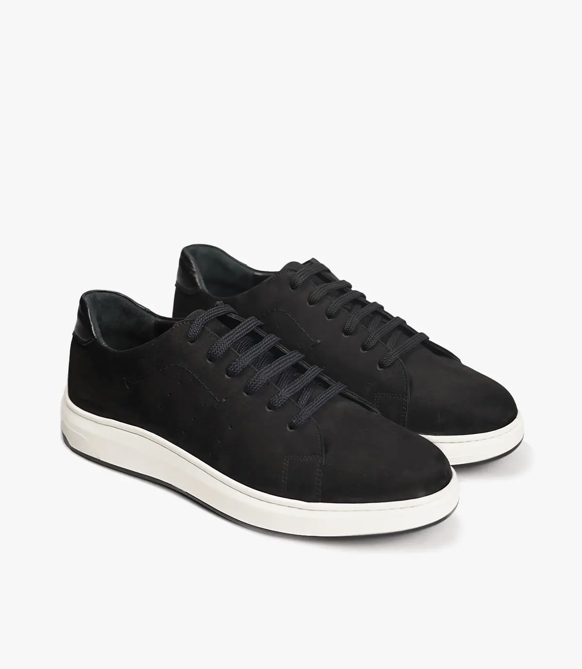 BASKET Suprême en Daim, Noir-CL6082 Celeno