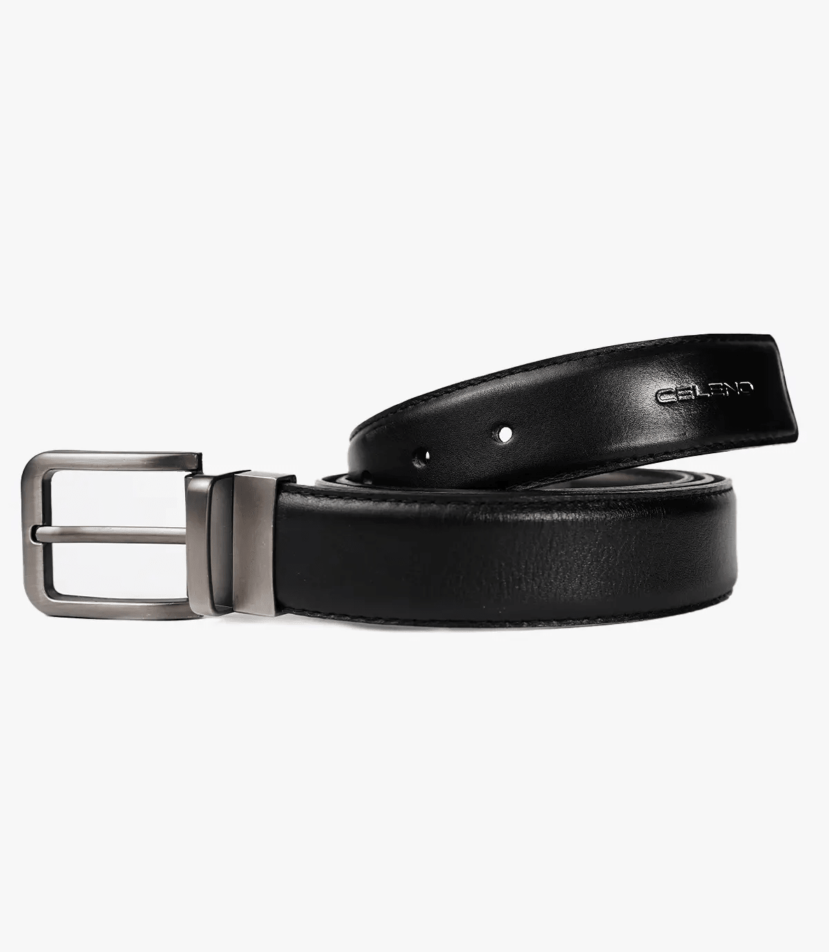 CEINTURE JAY en Cuir Double Face, Noir-Marron – CLCLASS Celeno