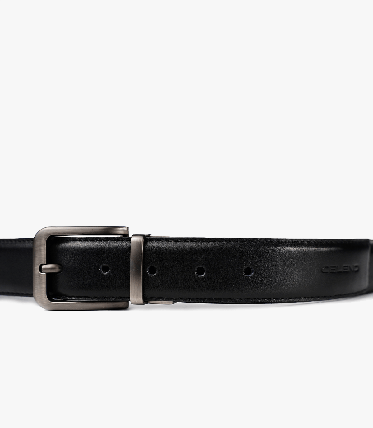 CEINTURE JAY en Cuir Double Face, Noir-Marron – CLCLASS