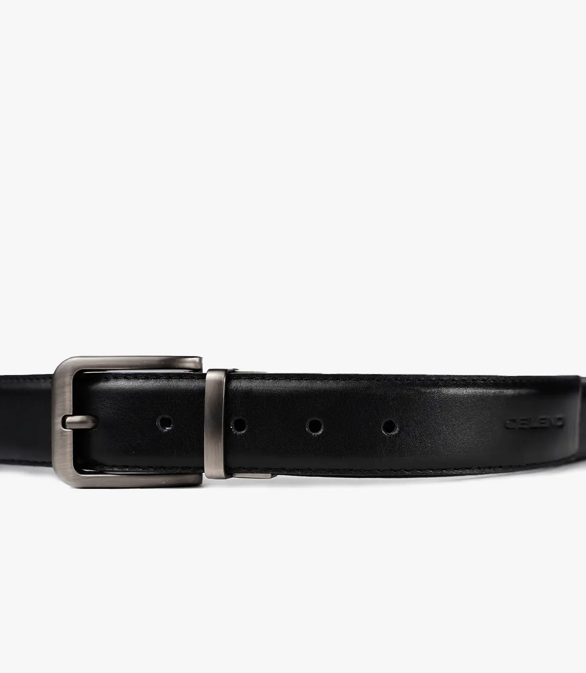 CEINTURE JAY en Cuir Double Face, Noir-Marron – CLCLASS Celeno