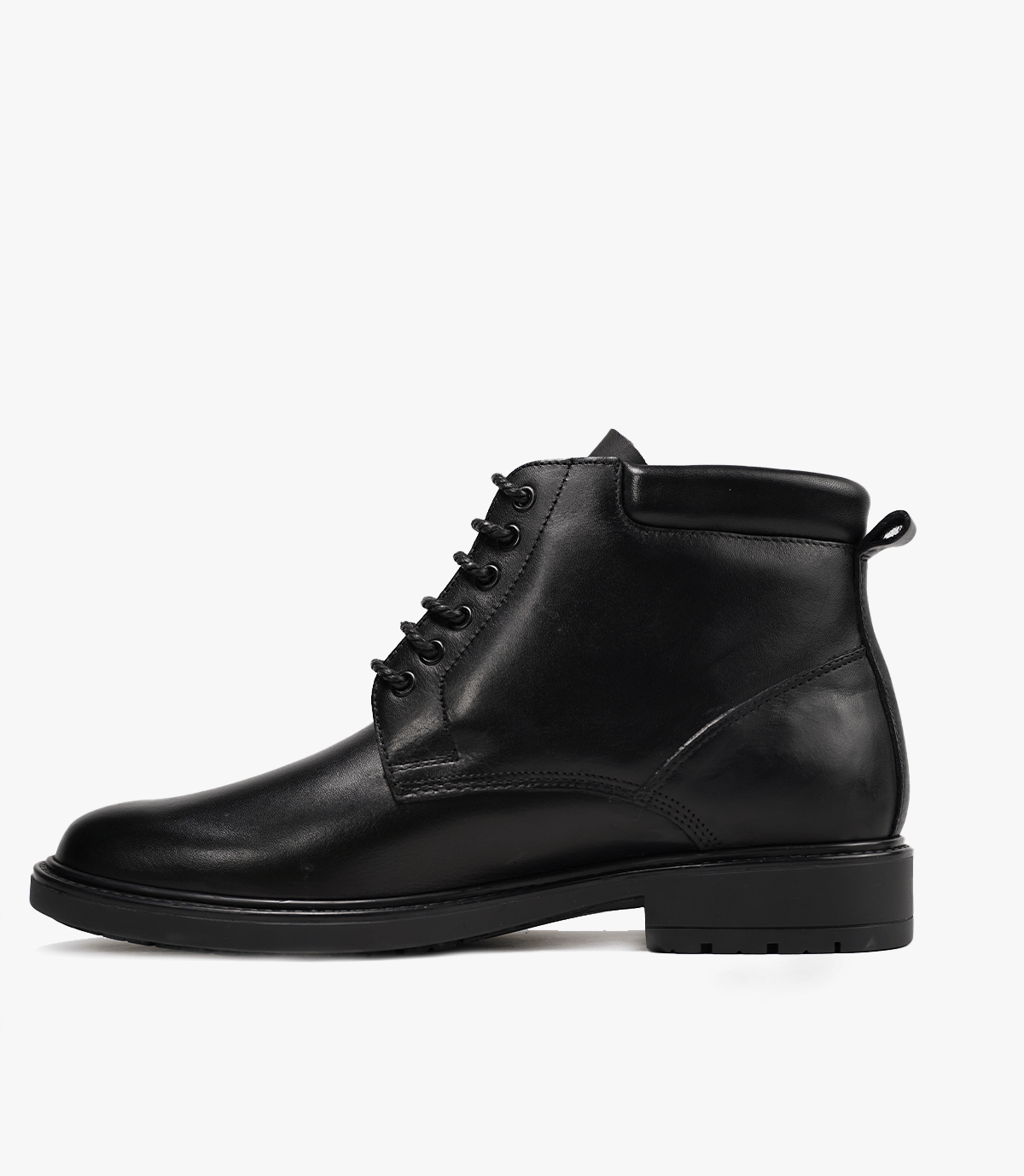 Bottine RICO en Cuir, Noir -CL08