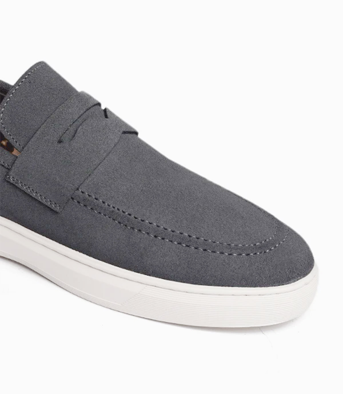 MOCASSIN ADDLER EN Daim, Gris – CL6044
