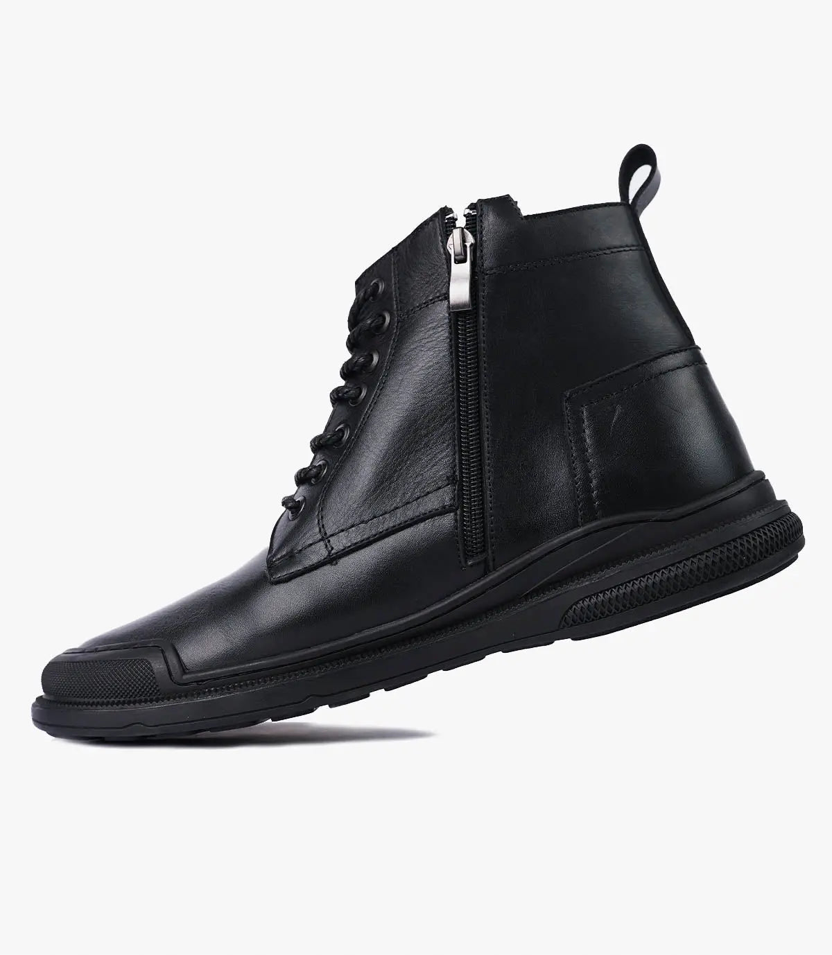 Bottine Parker en Cuir, Noir – CL3063 Celeno