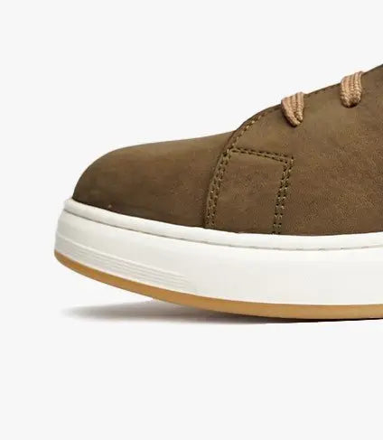 BASKET Suprême en Daim, vert olive - CL6082 Celeno