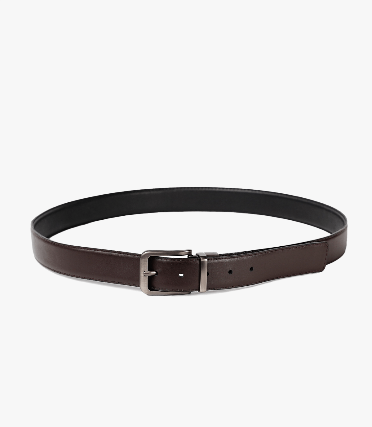 CEINTURE JAY en Cuir Double Face, Noir-Marron – CLCLASS