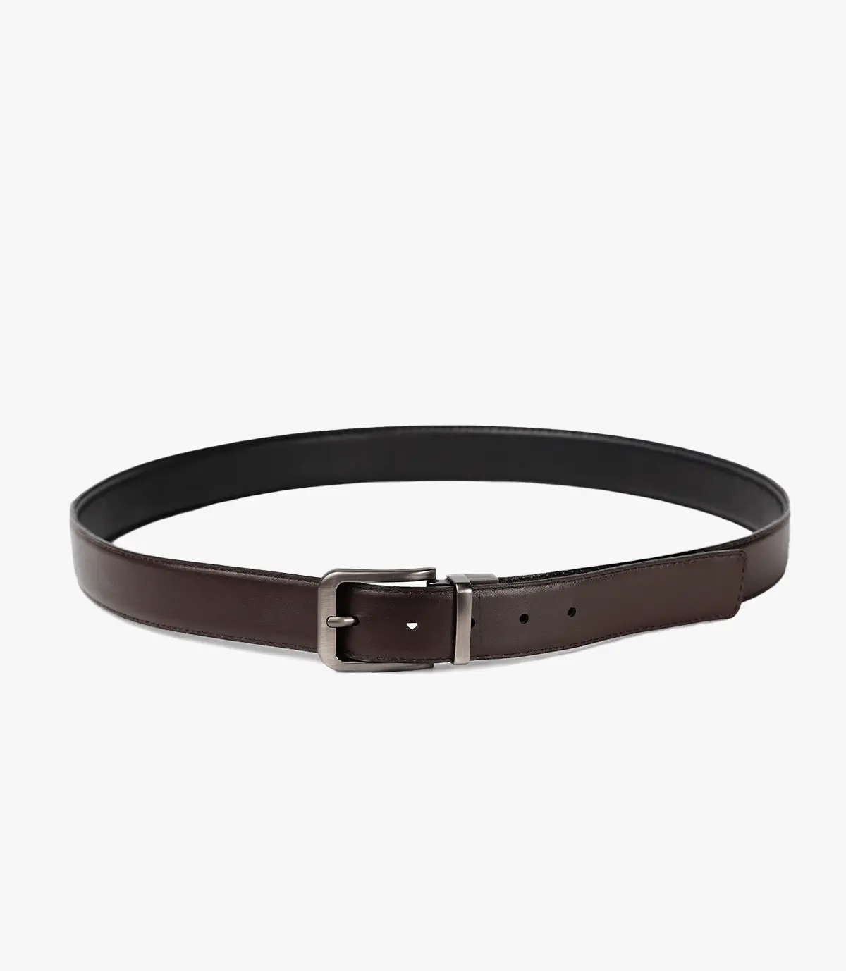 CEINTURE JAY en Cuir Double Face, Noir-Marron – CLCLASS Celeno