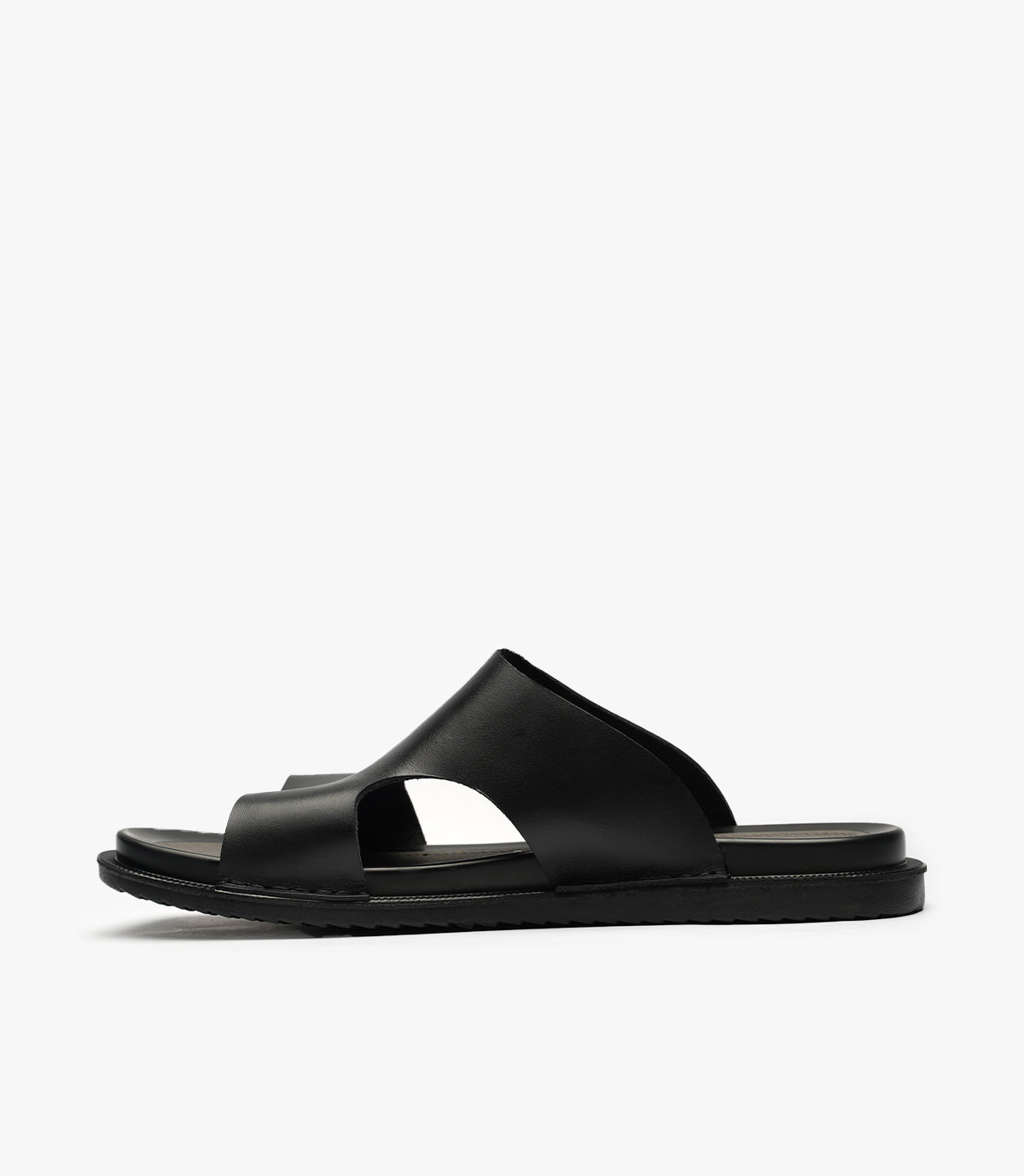 SANDALES ONDA en cuir, NOIR - CL04