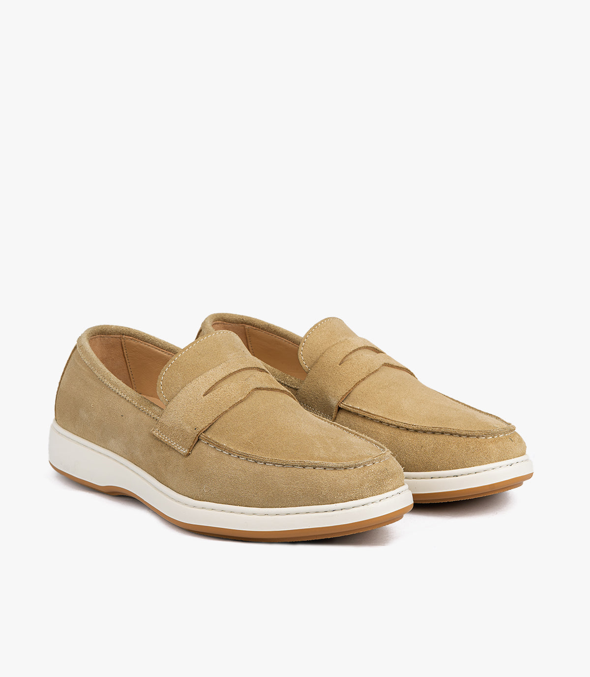 Mocassin Arven en Daim, BEIGE – CL7010