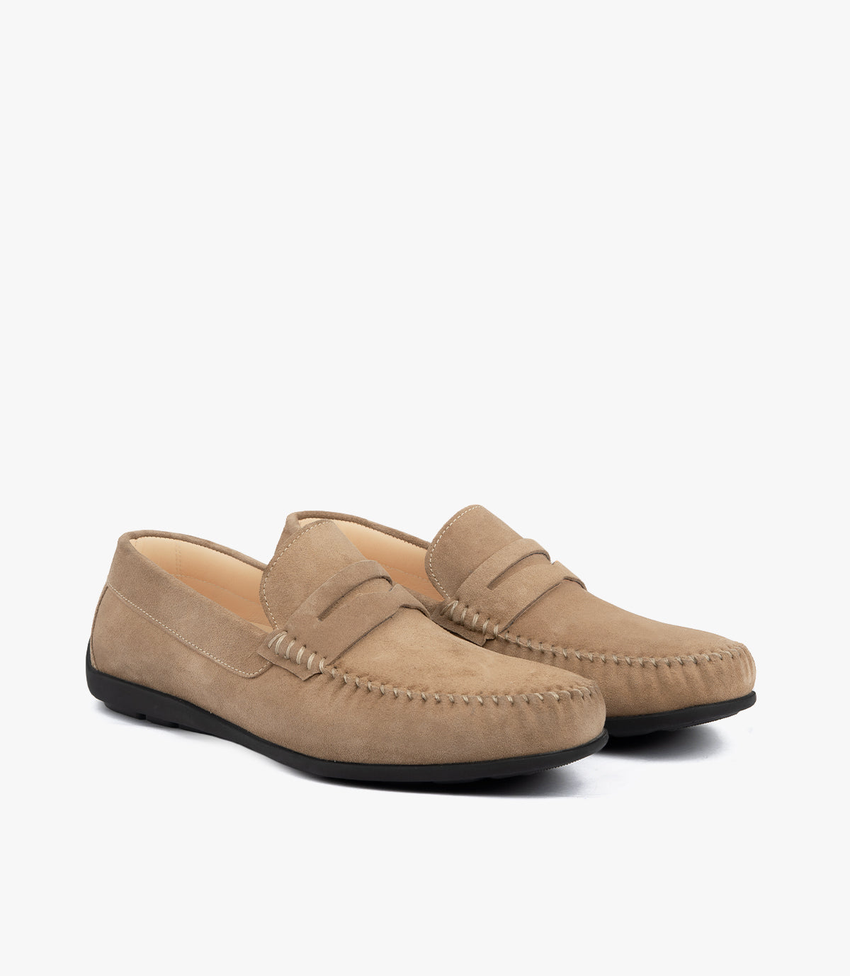 MOCASSIN EN DAIM CAMEL- CL048