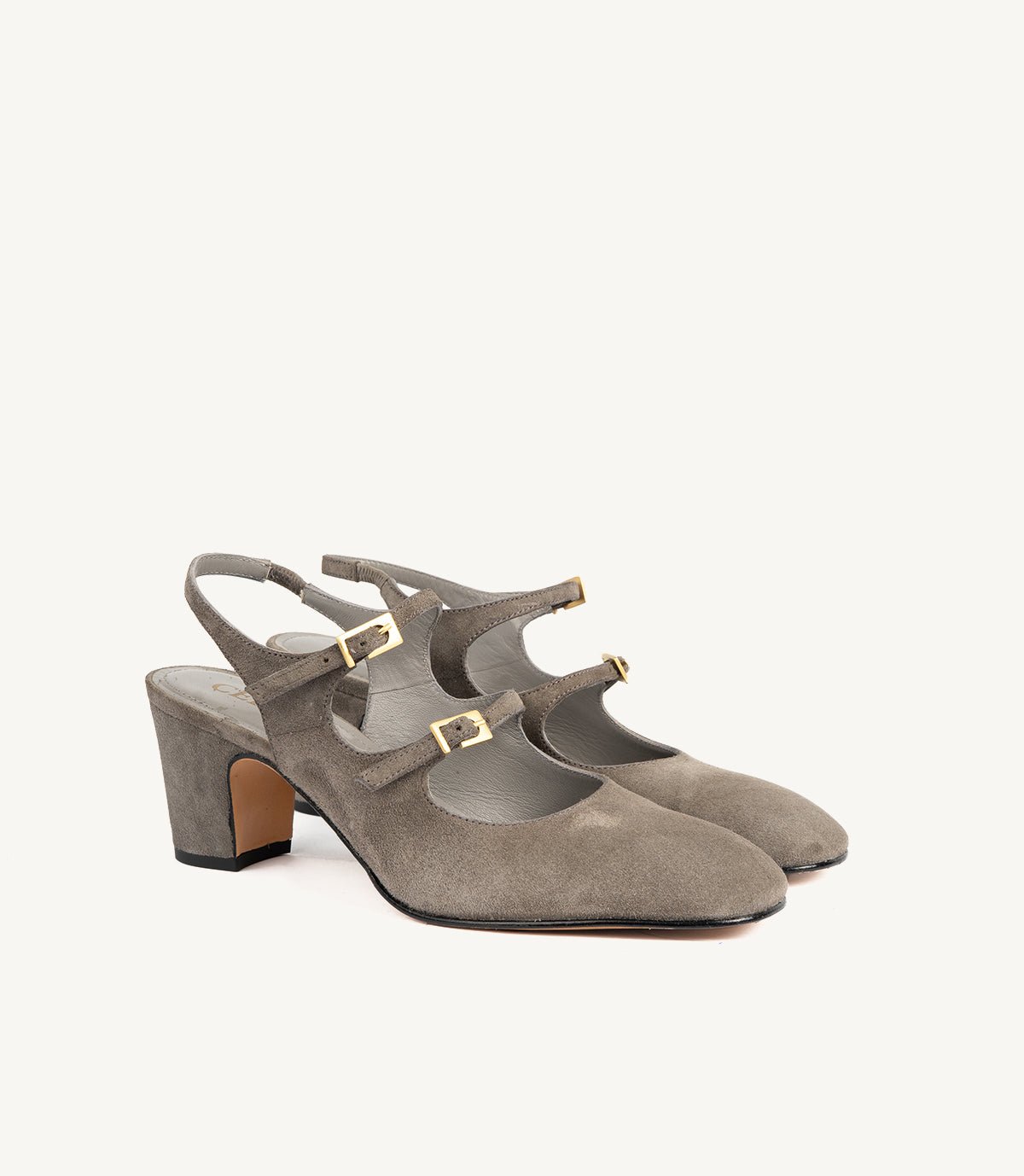 Escarpins BORA en Daim , Taupe