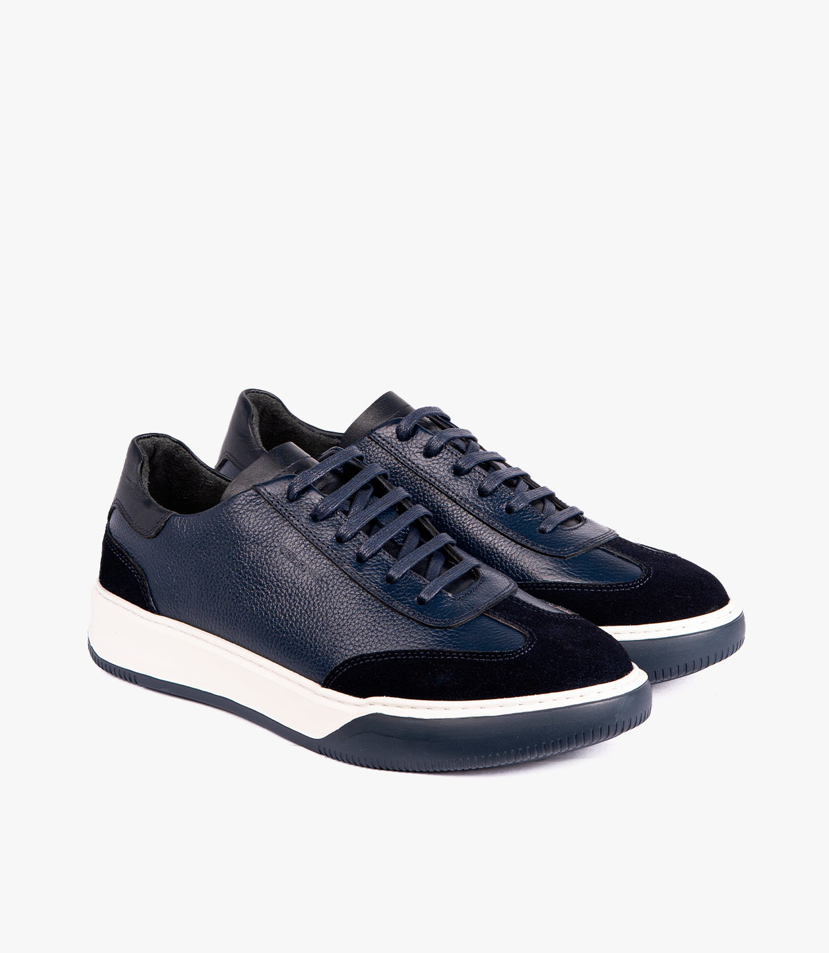 RIVOLI EN CUIR ET DAIM BLEU NUIT – CL7008