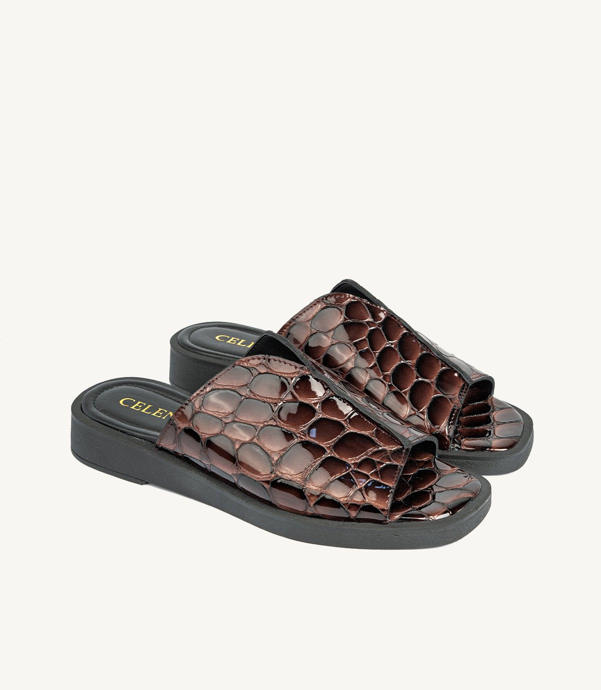 1894- SORENA CROCO MARRON