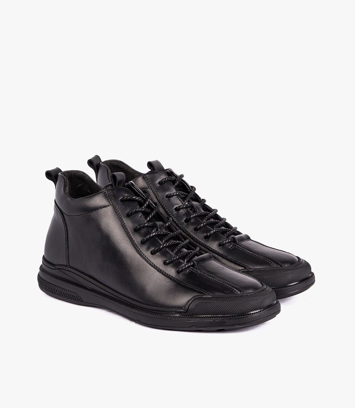 BOTTINE NIVEN EN CUIR NOIR - 346