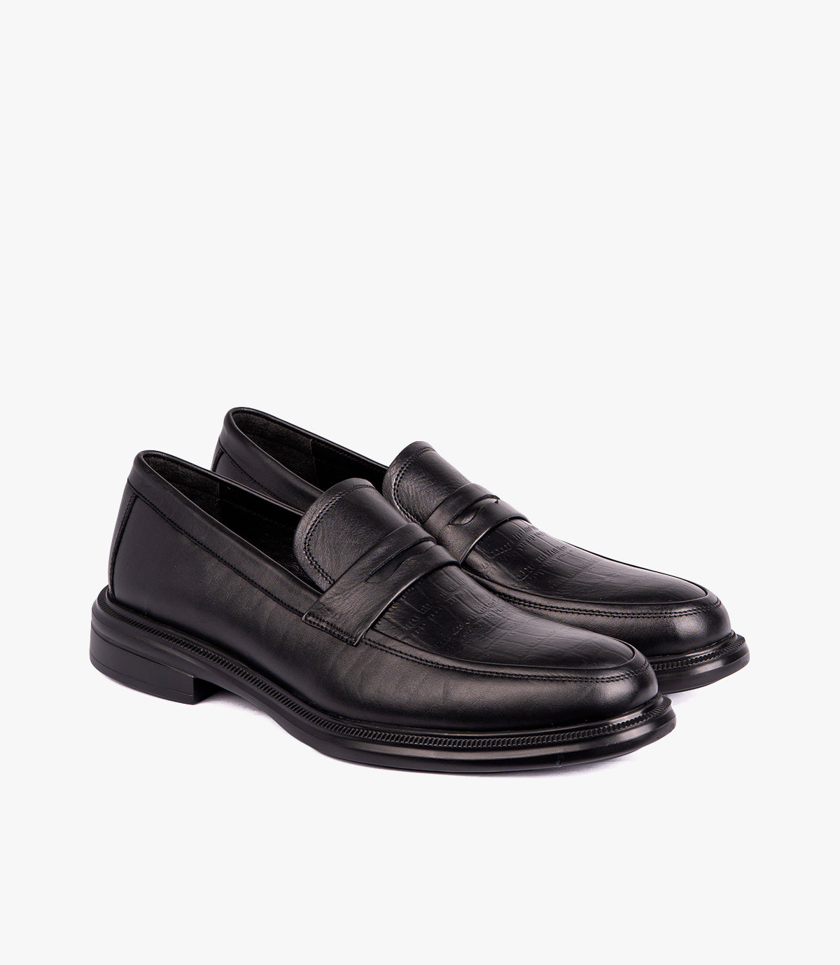 SOREN EN CUIR CROCO NOIR – CL330