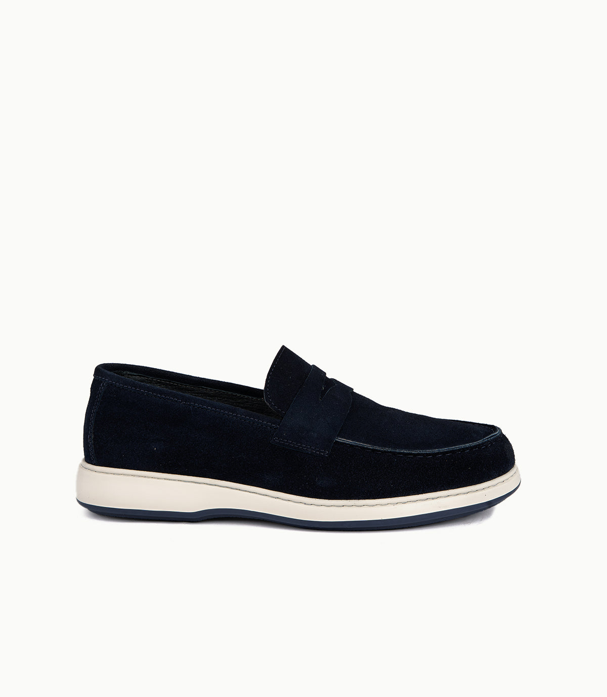 Mocassin Arven en Daim, Bleu Nuit – CL7010