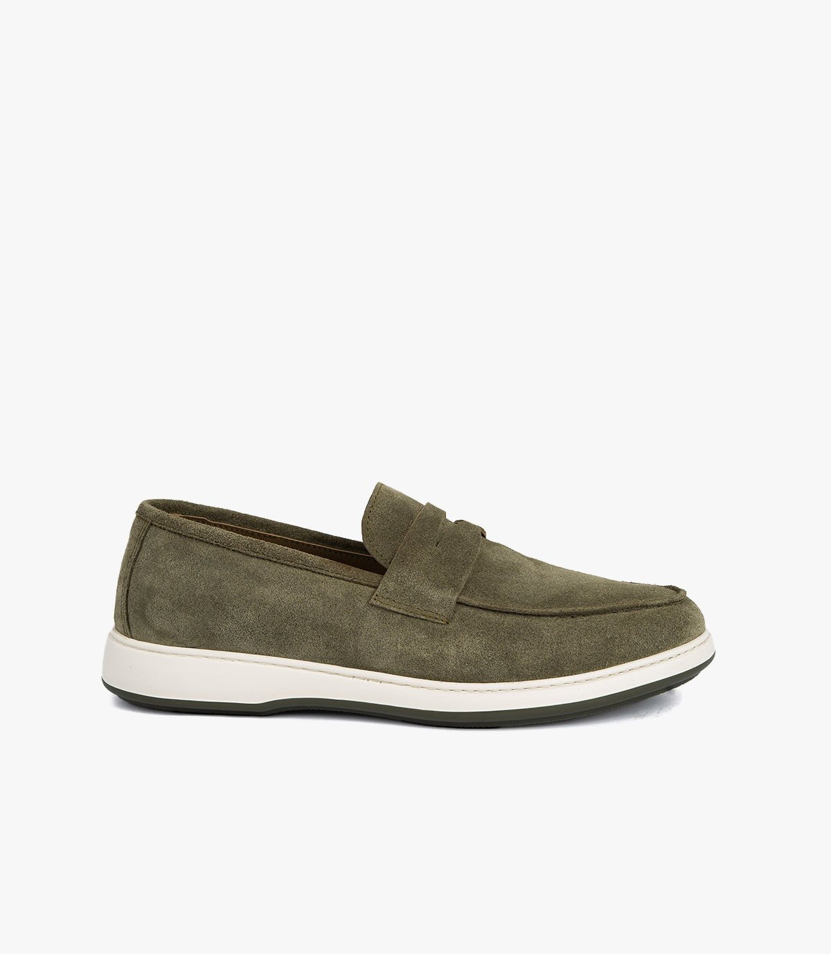 Mocassin Arven en Daim,Vert- CL7010