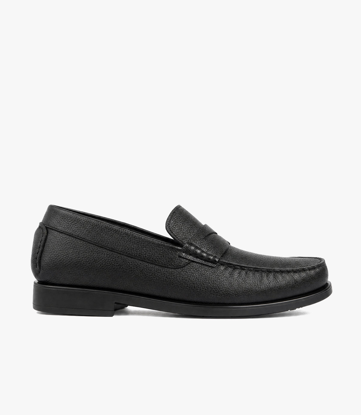 MOCASSIN EN CUIR NOIR- CL110