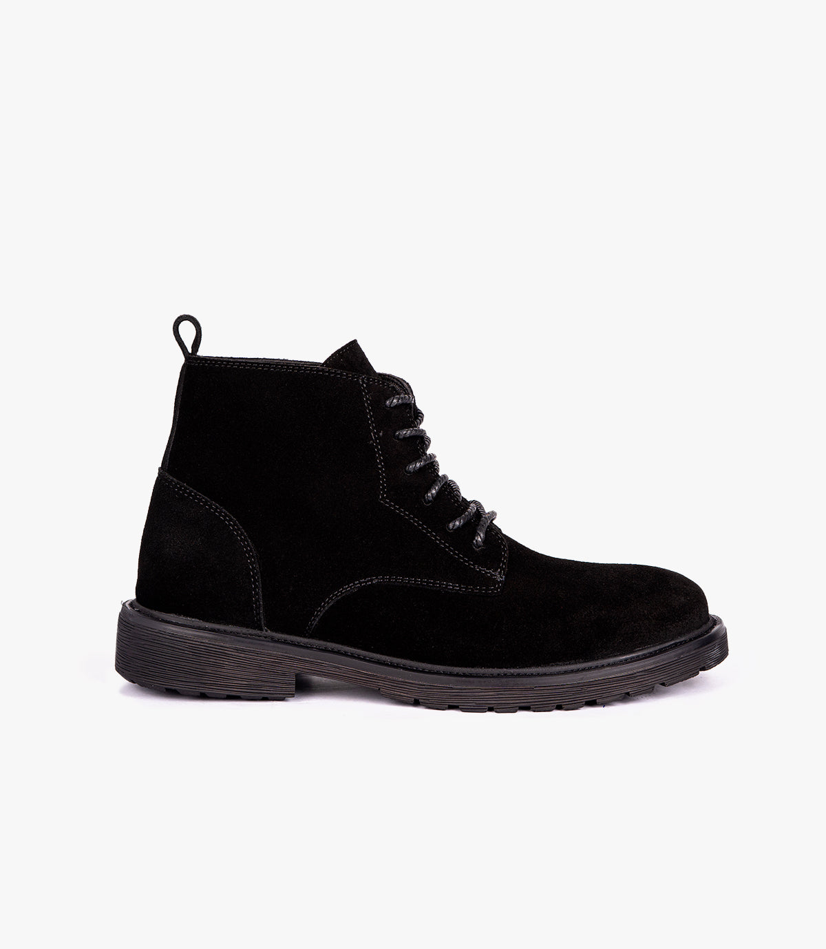 BOTTINE TREVAN EN DAIM NOIR - 4004