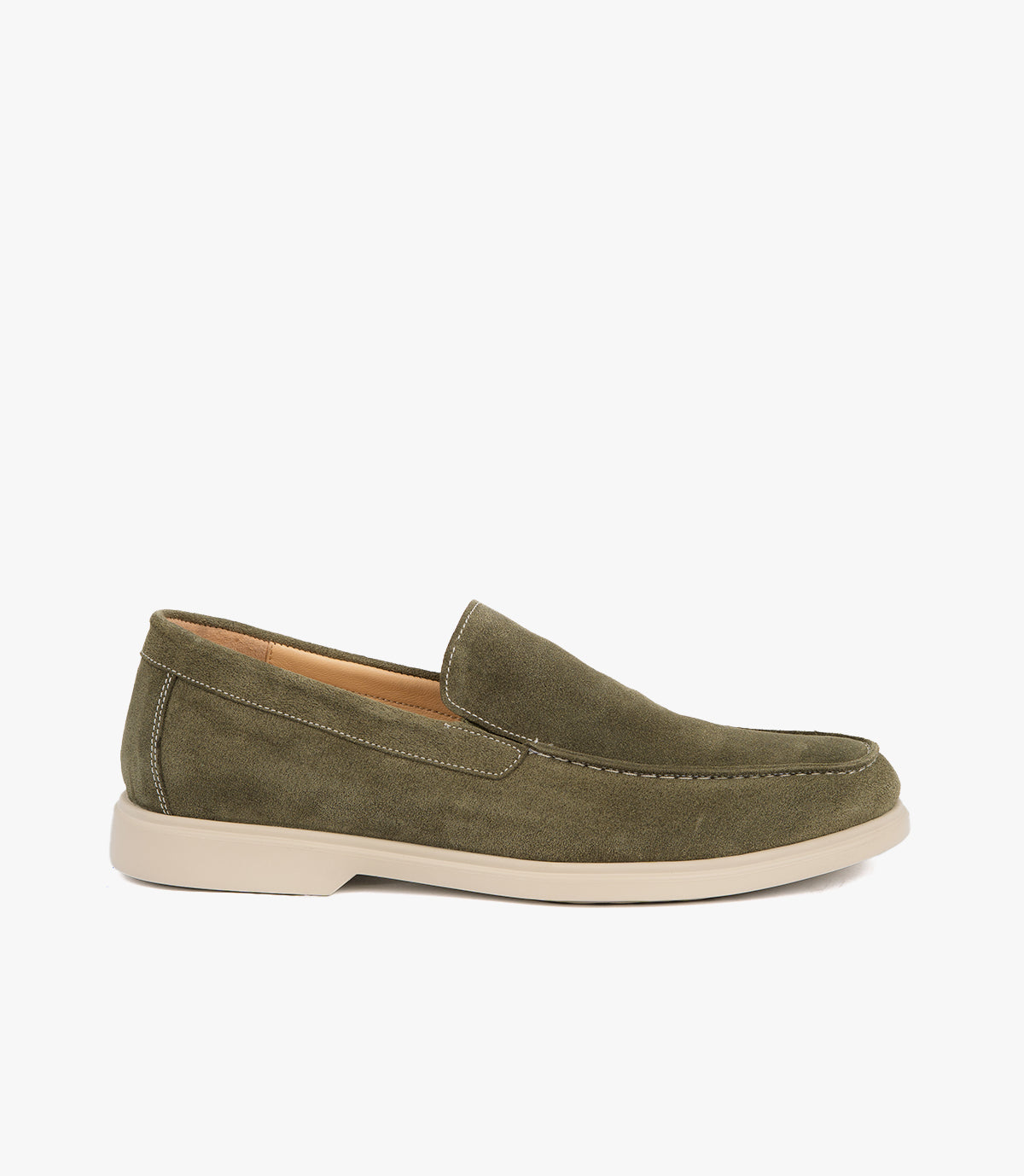 MOCASSIN NERIO EN DAIM, VERT – CL337