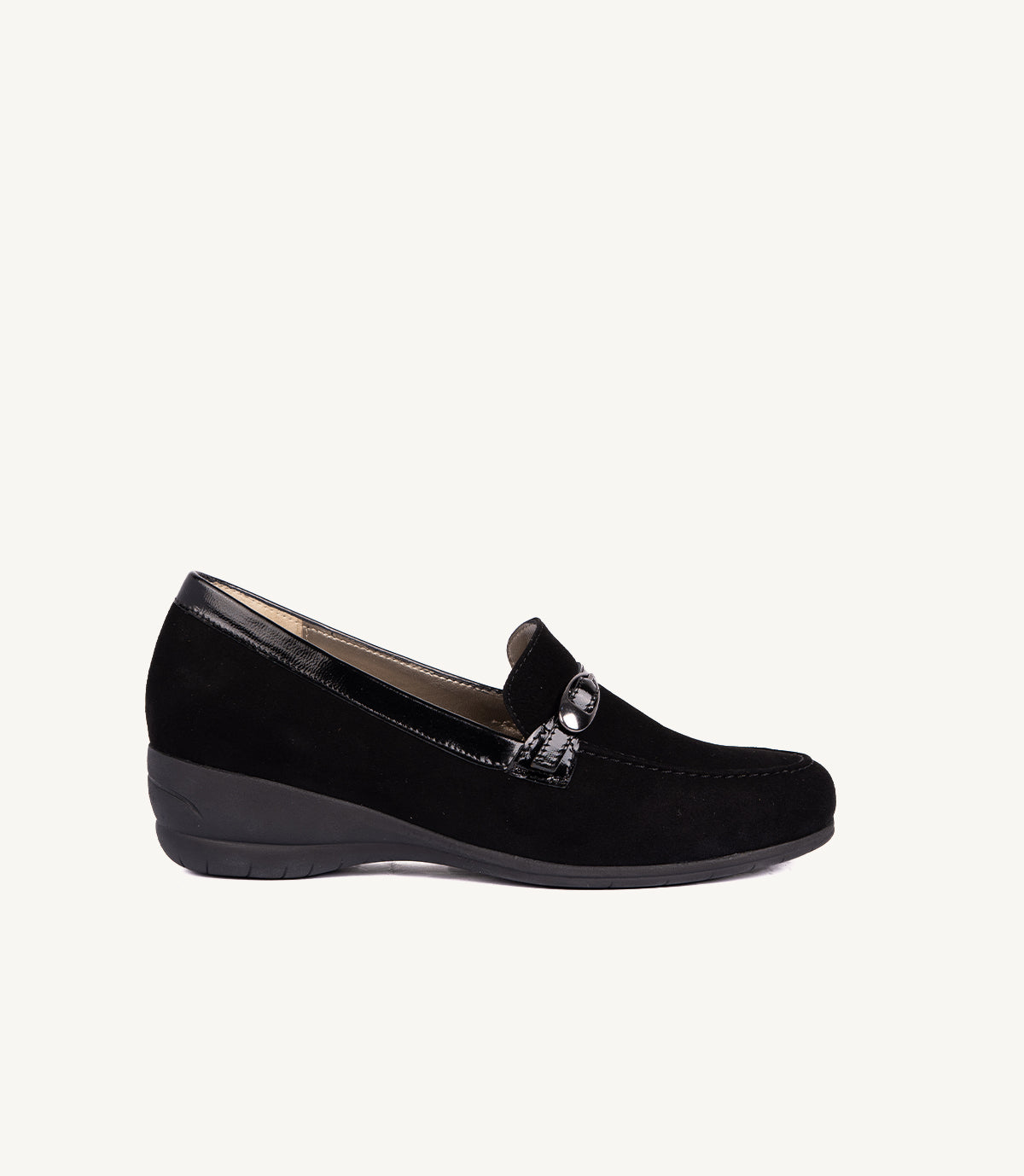 MOCASSIN CHICO EN DAIM NOIR