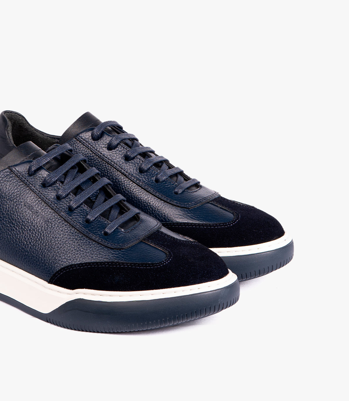 RIVOLI EN CUIR ET DAIM BLEU NUIT – CL7008