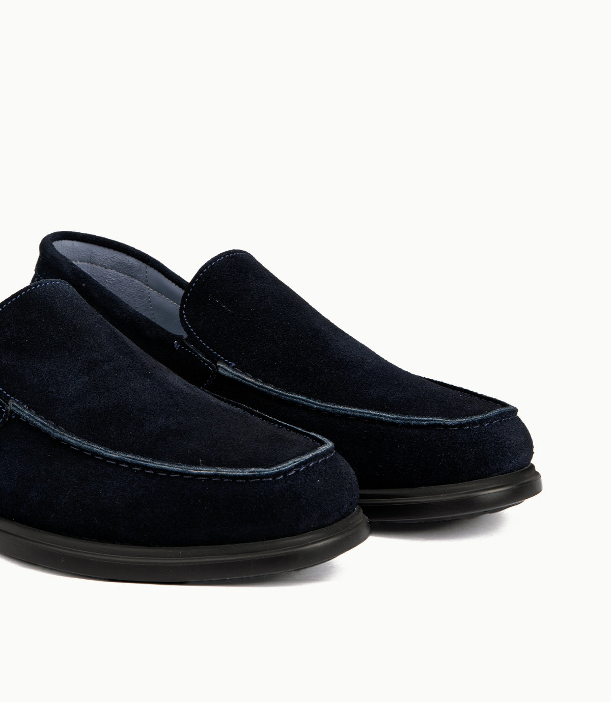 Mocassin Nerio en Daim, Bleu Nuit – CL337