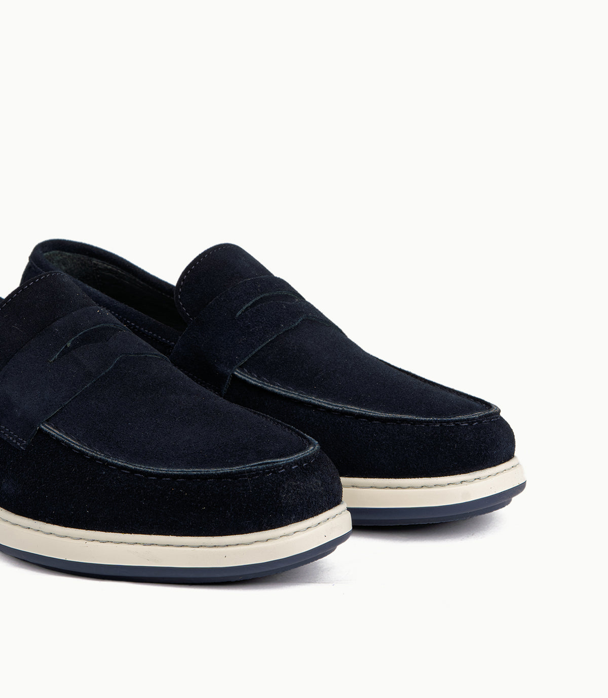 Mocassin Arven en Daim, Bleu Nuit – CL7010