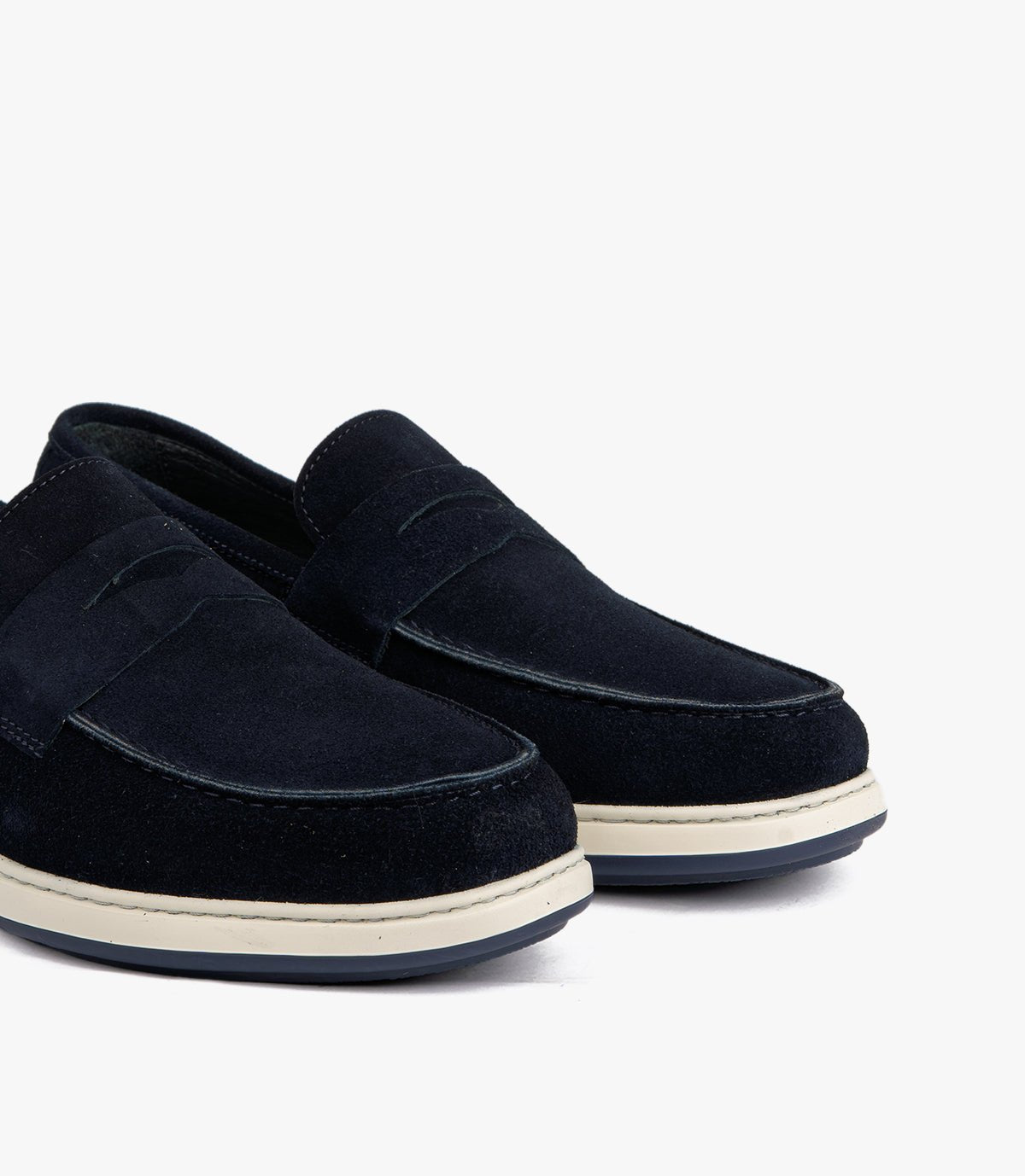 Mocassin Arven en Daim, Bleu Nuit – CL7010