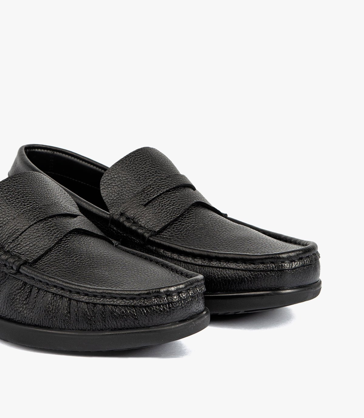 MOCASSIN EDEN En Cuir, Noir – CL146